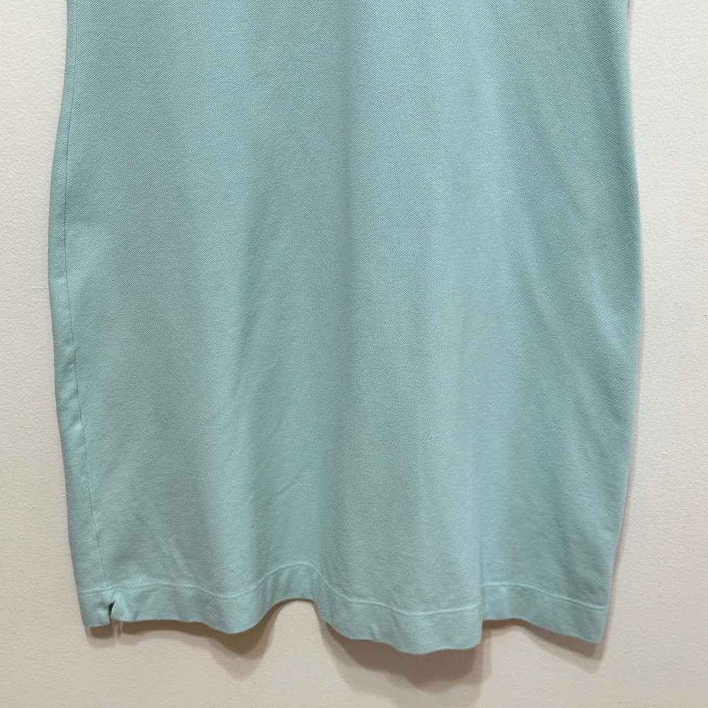 Lacoste Mesh Mini Pique Polo Dress Womens 40 / M Aqua Tennis Court Preppy Resort - Picture 3 of 8